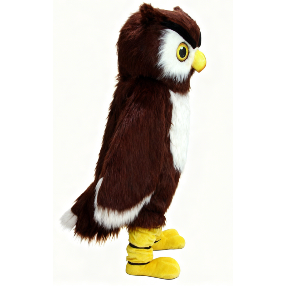 Fluffy Owl Mascot Costume