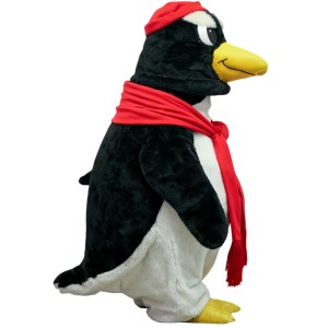 Red Scarf Cartoon Penguin Mascot Costume