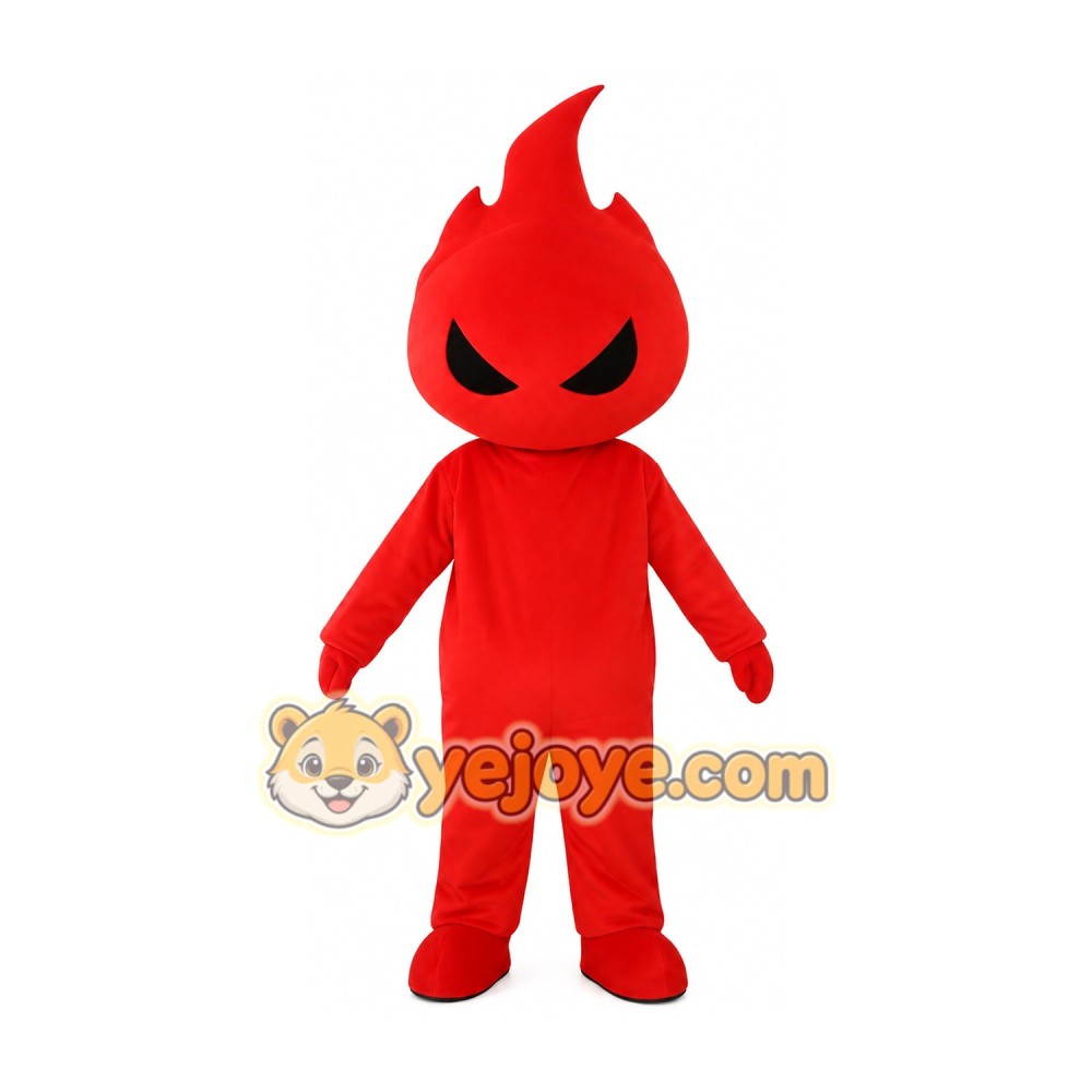 Cartoon Red Flame Mascot Costume Cartoon Red Flame Mascot Costume