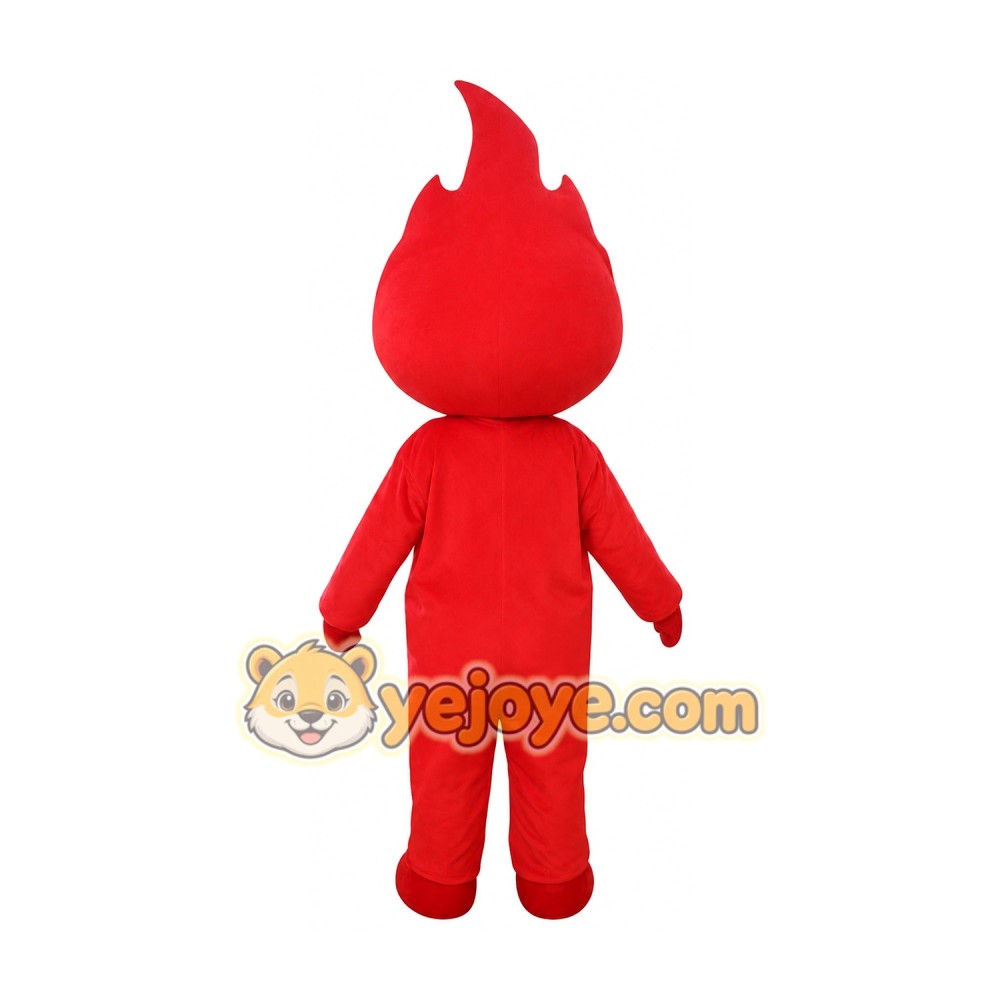 Cartoon Red Flame Mascot Costume Cartoon Red Flame Mascot Costume