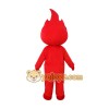 Cartoon Red Flame Mascot Costume Cartoon Red Flame Mascot Costume
