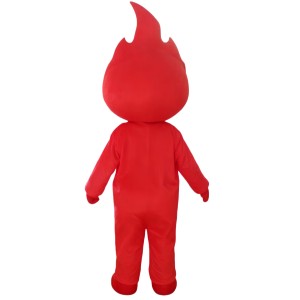 Cartoon Red Flame Mascot Costume