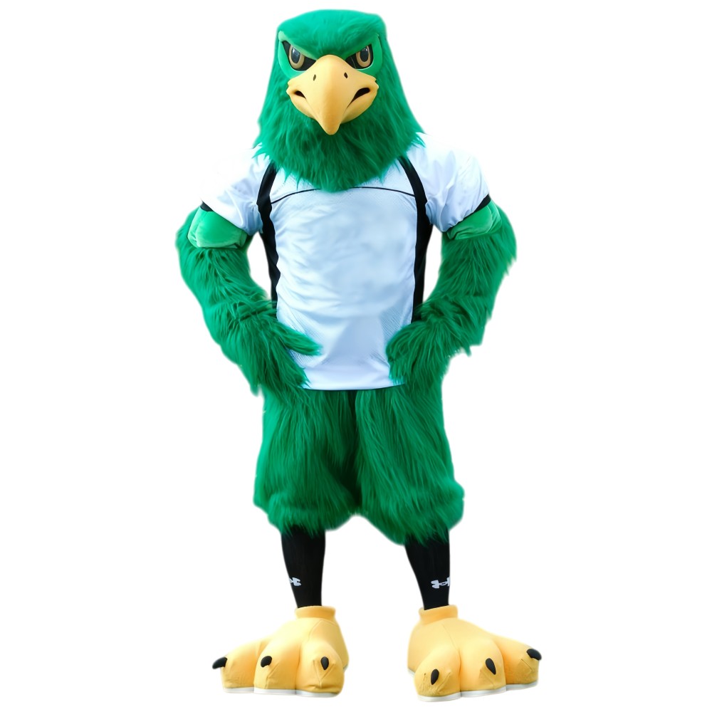 Grass green sport eagle Mascot costume