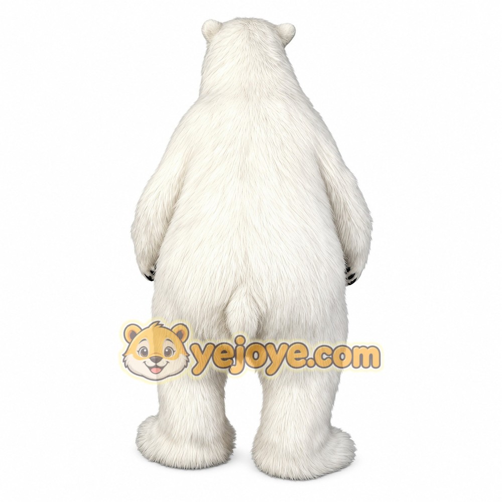 The white realistic feel bear mascot costume The white realistic feel bear mascot costume