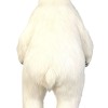 The white realistic feel bear mascot costume