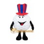 White gentleman golf mascot costume