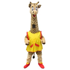 Giraffe cartoon Mascot costume