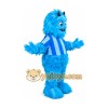 Blue snow monster long fur cartoon mascot costume Blue snow monster long fur cartoon mascot costume