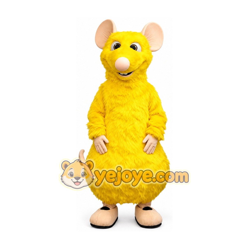 Yellow rat cartoon mascot costume mouse mascot costume