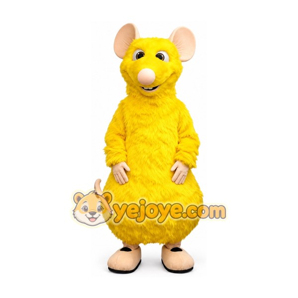 Yellow rat cartoon mascot costume mouse mascot costume