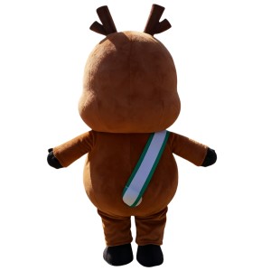 Brown cartoon deer Mascot costume
