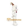 White lamb cartoon mascot costume