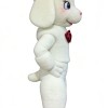 White lamb cartoon mascot costume