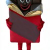 Black chocolate cartoon mascot costume