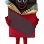 Black chocolate cartoon mascot costume