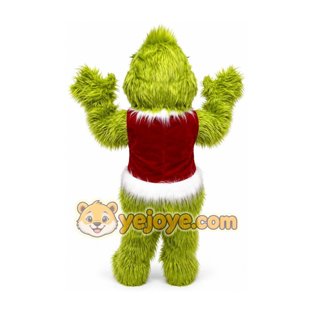 Green Christmas Grinch Cartoon Mascot Costume Green Christmas Grinch Cartoon Mascot Costume