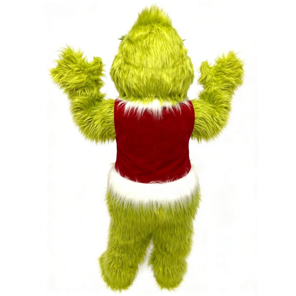 Green Christmas Grinch Cartoon Mascot Costume