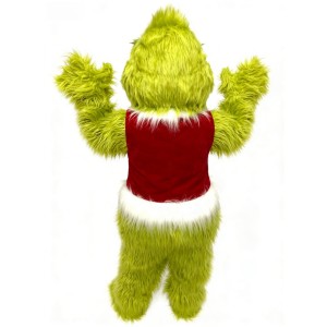 Green Christmas Grinch Cartoon Mascot Costume