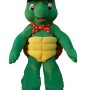 Green turtle cartoon mascot costume