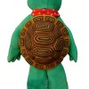 Green turtle cartoon mascot costume