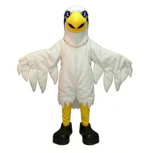 White Eagle Cartoon Mascot Costume
