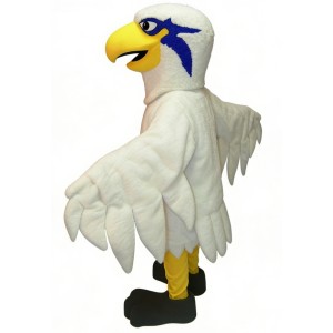 White Eagle Cartoon Mascot Costume