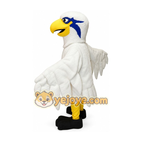 White Eagle Cartoon Mascot Costume
