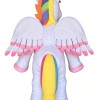 White Unicorn Cartoon Mascot Costume