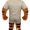Muscle tiger cartoon mascot costume