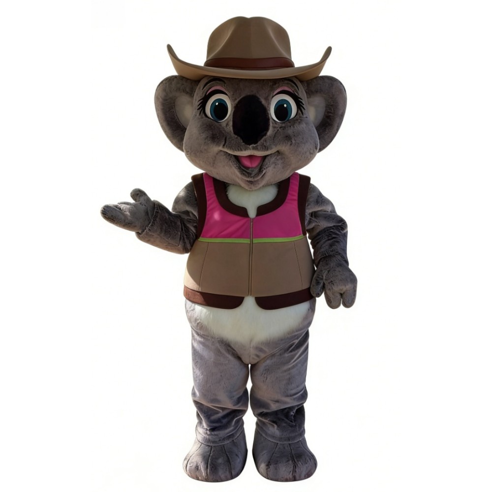 Koala Sheriff Cartoon Mascot Costume