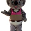 Koala Sheriff Cartoon Mascot Costume