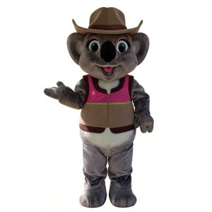 Koala Sheriff Cartoon Mascot Costume