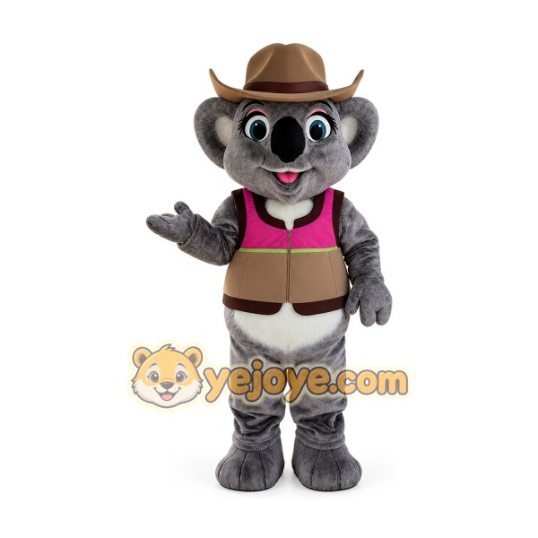 Koala Sheriff Cartoon Mascot Costume