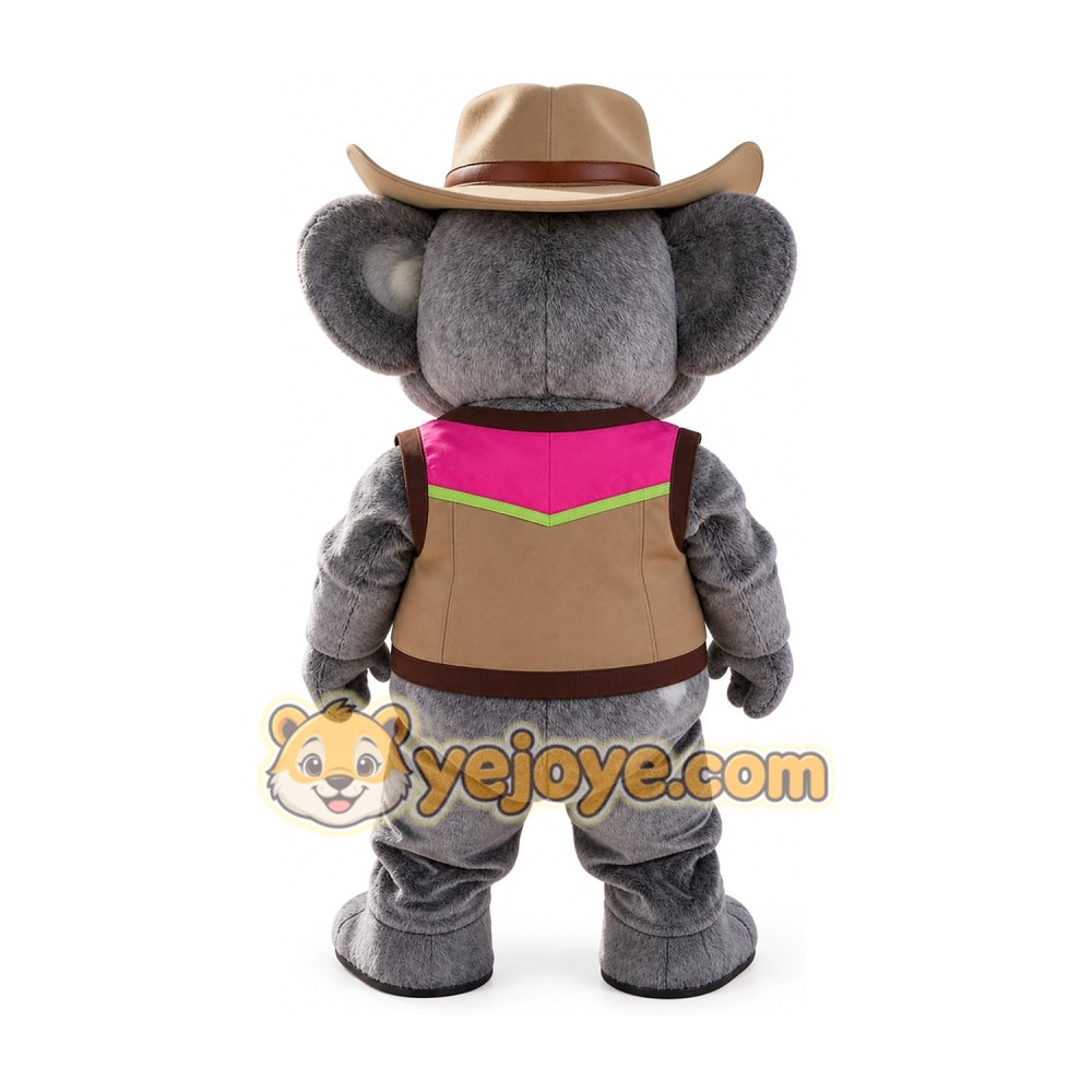 Koala Sheriff Cartoon Mascot Costume