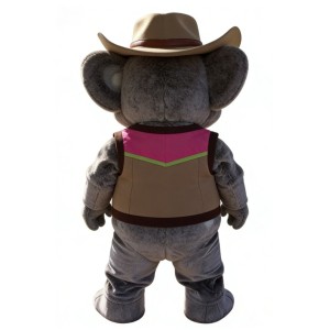 Koala Sheriff Cartoon Mascot Costume