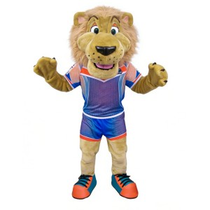 Sportswear lion cartoon mascot costume