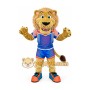 Sportswear lion cartoon mascot costume