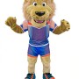 Sportswear lion cartoon mascot costume