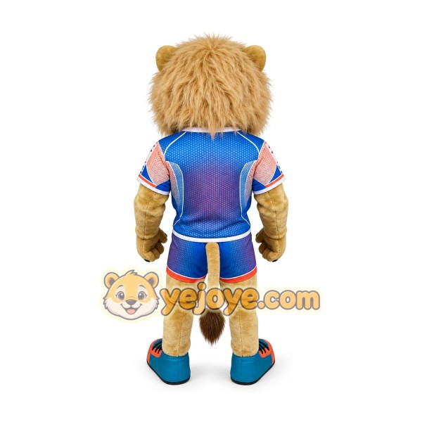 Sportswear lion cartoon mascot costume