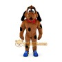 Brown spotted dog cartoon mascot costume