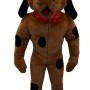 Brown spotted dog cartoon mascot costume