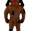 Brown spotted dog cartoon mascot costume