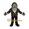 Grey gorilla manager mascot costume Grey gorilla manager mascot costume