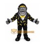Grey gorilla manager mascot costume