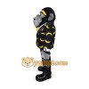 Grey gorilla manager mascot costume Grey gorilla manager mascot costume