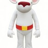 White pirate mouse cartoon mascot costume