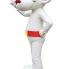 White pirate mouse cartoon mascot costume