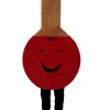 Table tennis racket cartoon mascot costume suit
