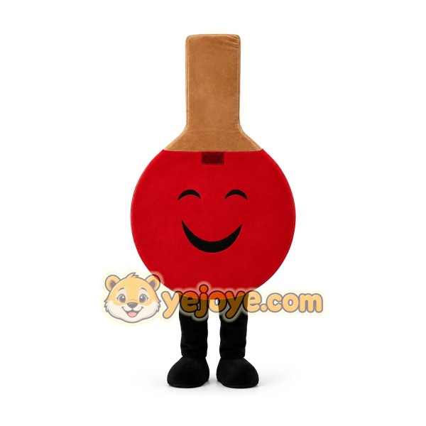 Table tennis racket cartoon mascot costume suit