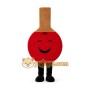 Table tennis racket cartoon mascot costume suit